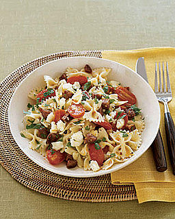 Fast & Easy Real Simple Recipe for Bow-Tie Pasta with Chorizo & Tomatoes Fast & Easy Real Simple Recipe for Bow-Tie Pasta with Chorizo & Tomatoes