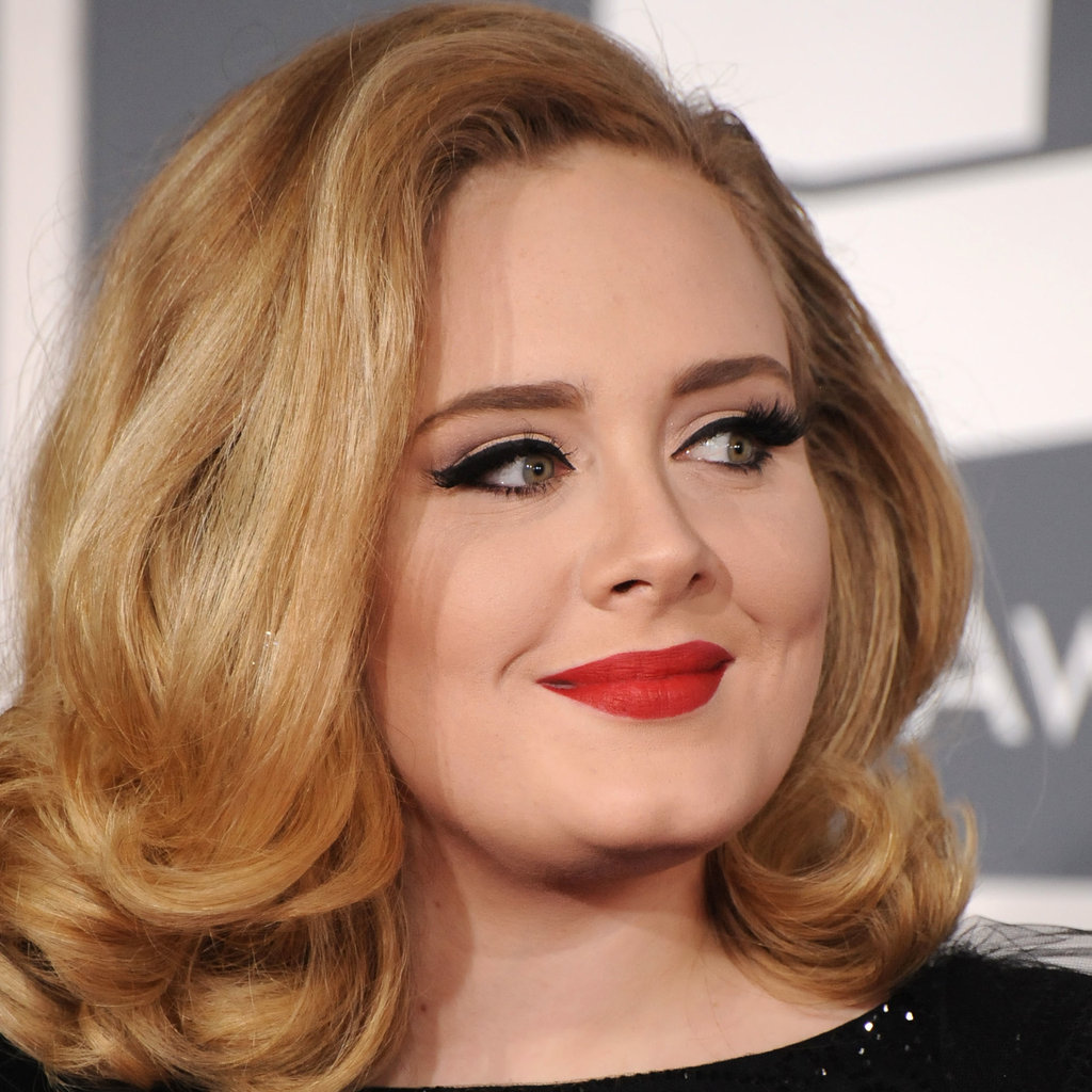 Adele at Grammys 2012 POPSUGAR Beauty