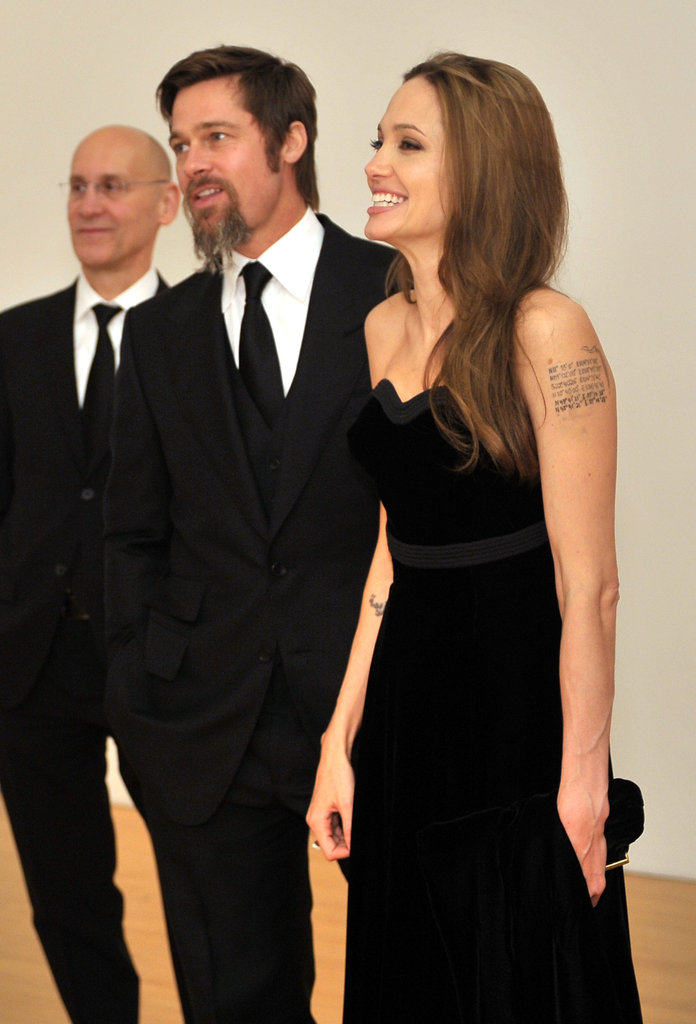 Brad Pitt and Angelina Jolie modeled their finest black-tie attire for a MOCA Gala in November 2009.
Brad Pitt and Angelina Jolie modeled their finest black-tie attire for a MOCA Gala in November 2009.