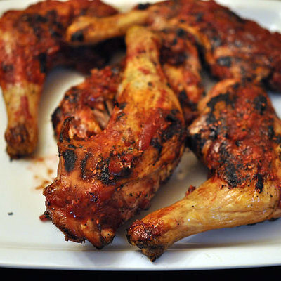 Chicken Smothered in Raspberry BBQ Sauce Chicken Smothered in Raspberry BBQ Sauce