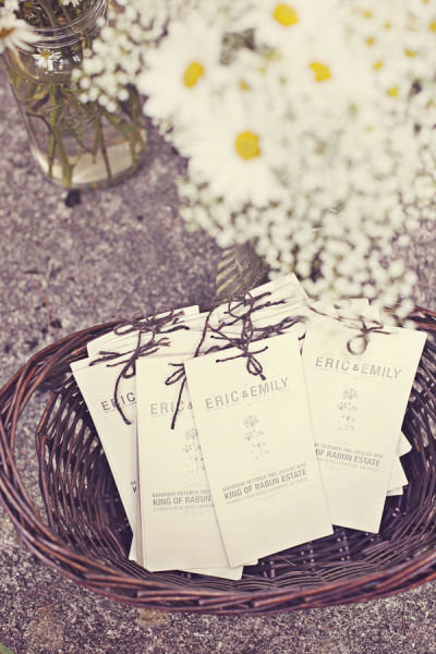 Wildflower Seed Favors Wildflower Seed Favors
