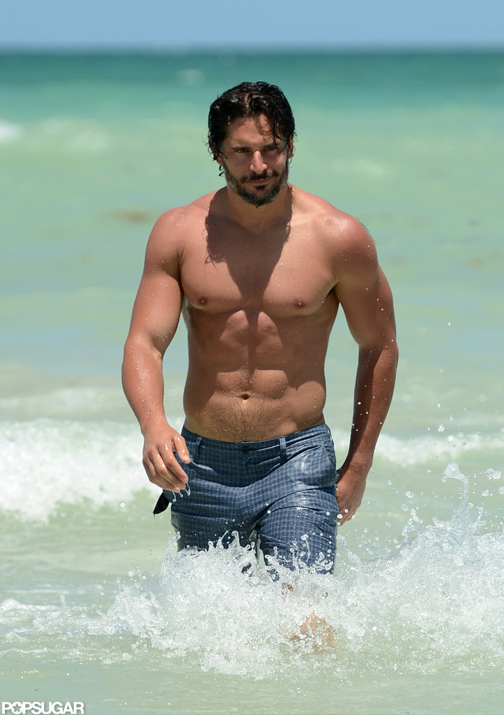 Joe Manganiello Went Shirtless In Miami Shirtless Joe Manganiello Brings His Bulging Muscles