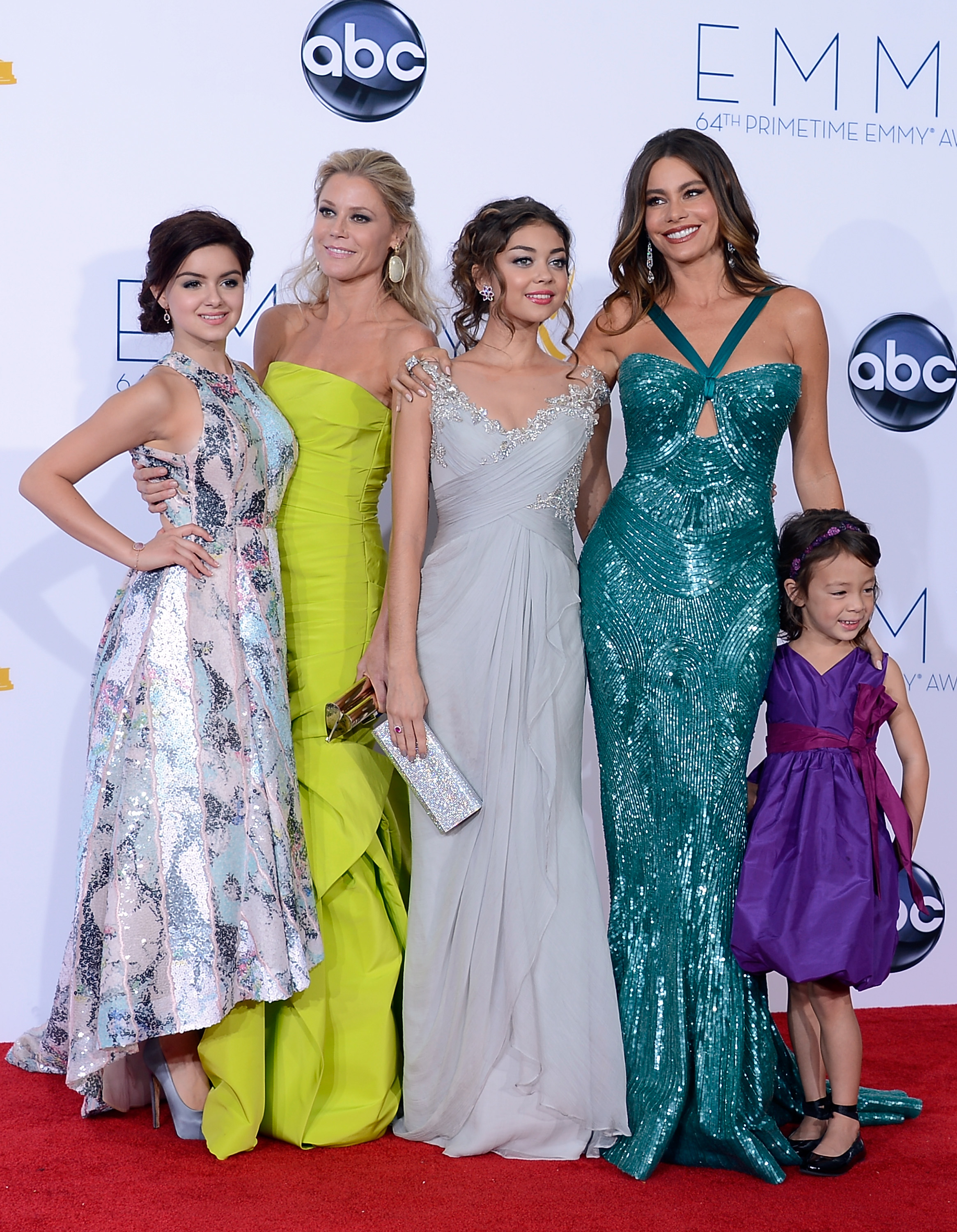 The women of Modern Family posed together at the Emmys. See All the