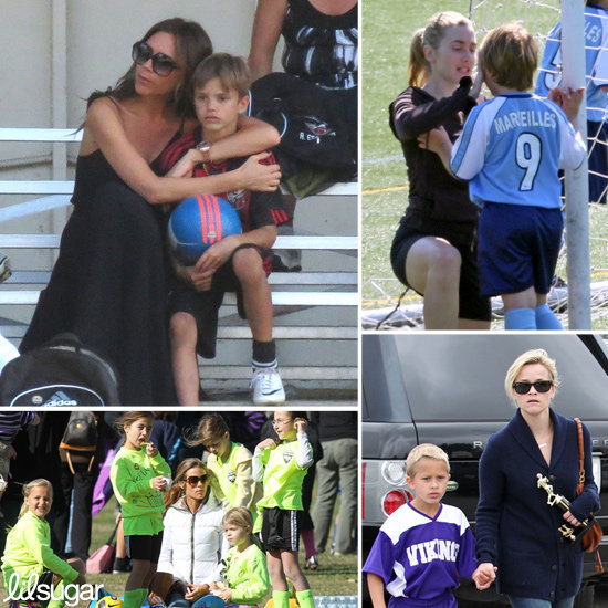 Hollywood Soccer Moms Go Easily From the Red Carpet to the Sidelines Hollywood Soccer Moms Go Easily From the Red Carpet to the Sidelines
