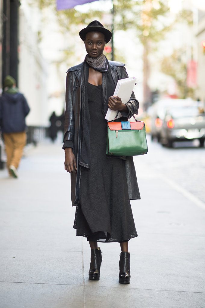 Toughen up a floaty dress with a leather coat and platform booties.
Source: Adam Katz Sinding
Toughen up a floaty dress with a leather coat and platform booties.
Source: Adam Katz Sinding