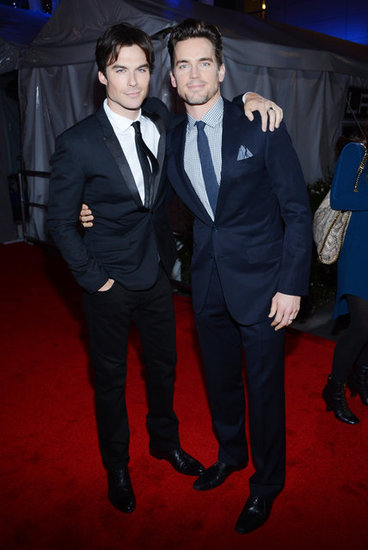 Ian Somerhalder and Matt Bomer linked up on the red carpet at the People's Choice Awards. Ian Somerhalder and Matt Bomer linked up on the red carpet at the People's Choice Awards.