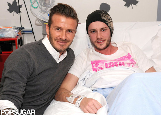 David Beckham visited a cancer patient in England. David Beckham visited a cancer patient in England.