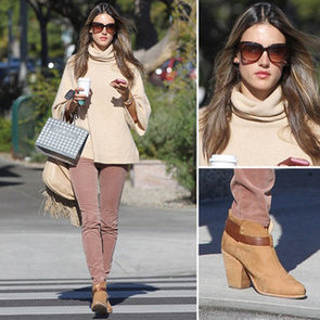 Alessandra Ambrosio Wearing Pink Jeans | Jan. 21, 2013 Alessandra Ambrosio Wearing Pink Jeans | Jan. 21, 2013