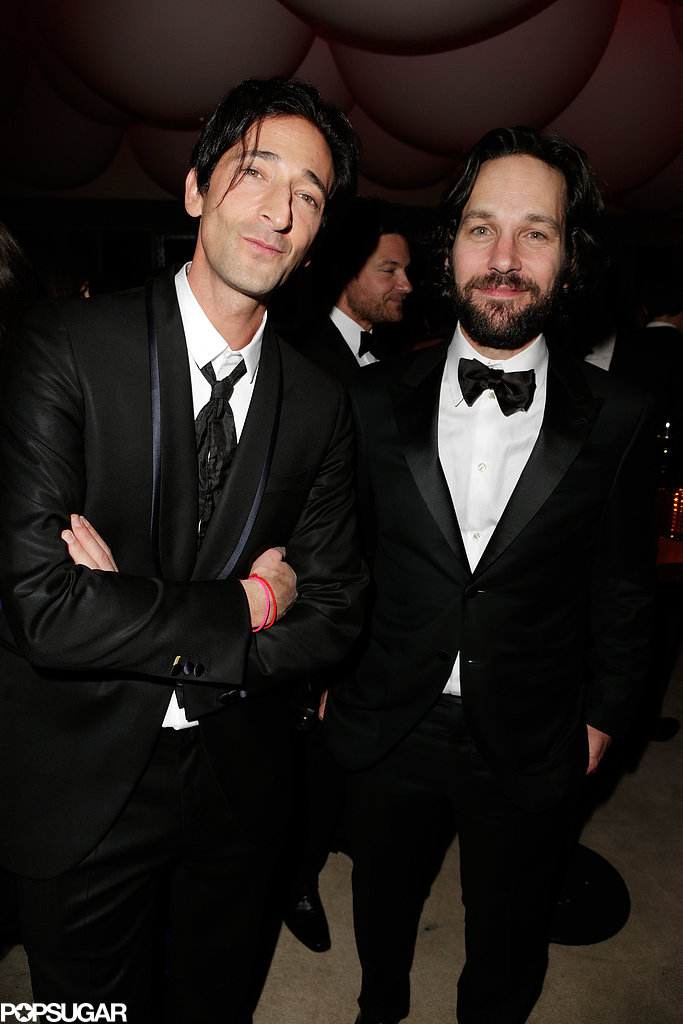 Adrien Brody and Paul Rudd buddied up at Vanity Fair's after-party.
Adrien Brody and Paul Rudd buddied up at Vanity Fair's after-party.