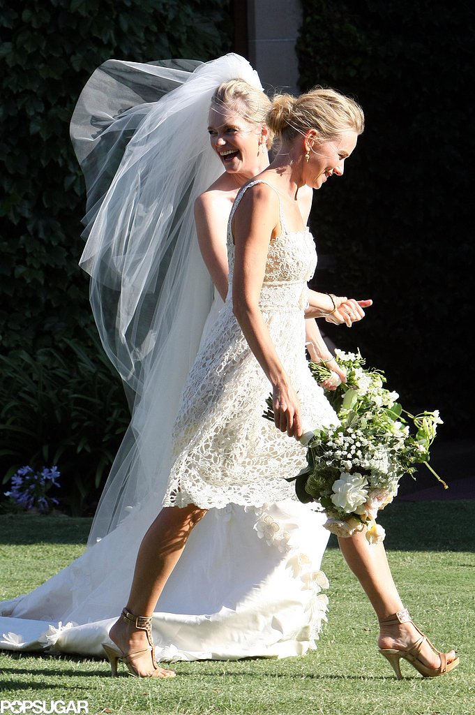 Naomi Watts carried a bouquet alongside the bride, Emma Cooper, at the December 2010 nuptials in Sydney, Australia.
Naomi Watts carried a bouquet alongside the bride, Emma Cooper, at the December 2010 nuptials in Sydney, Australia.