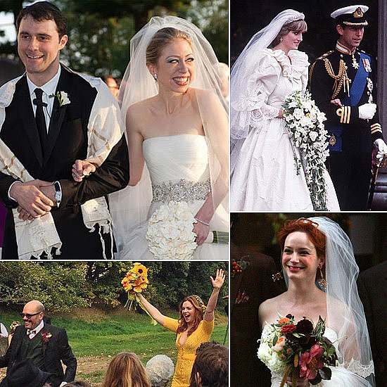 From Princess Diana's cascading orchids to Christina Hendricks's Fall-inspired flowers, head to POPSUGAR Home to take a look at these celebrities' beautiful bouquets to get inspired for your own wedding-day florals.
From Princess Diana's cascading orchids to Christina Hendricks's Fall-inspired flowers, head to POPSUGAR Home to take a look at these celebrities' beautiful bouquets to get inspired for your own wedding-day florals.