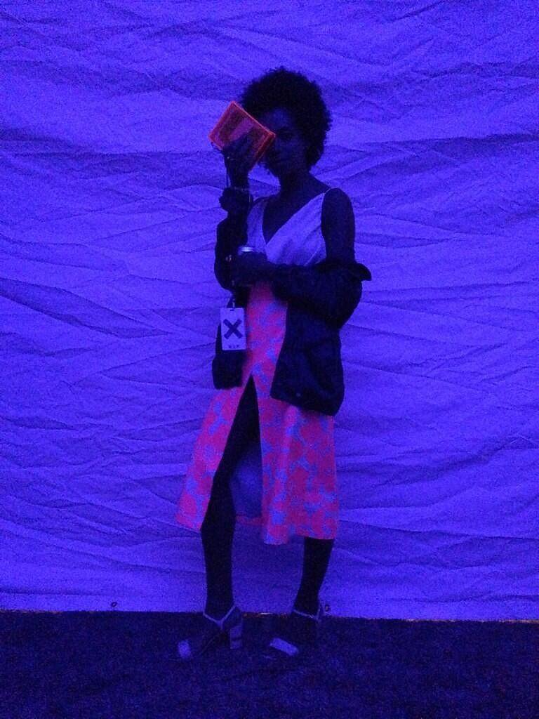 Solange Knowles went for the glow at Coachella's Neon Carnival.
Source: Twitter user solangeknowles
Solange Knowles went for the glow at Coachella's Neon Carnival.
Source: Twitter user solangeknowles