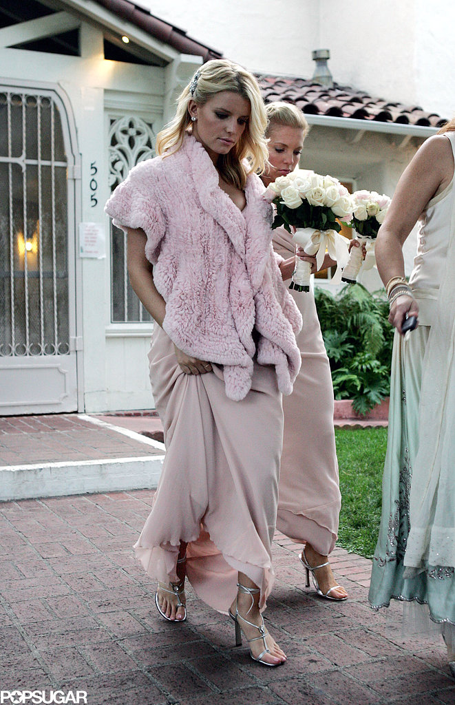 Jessica Simpson was one of multiple maids at a pal's Beverly Hills nuptials in October 2004.
Jessica Simpson was one of multiple maids at a pal's Beverly Hills nuptials in October 2004.