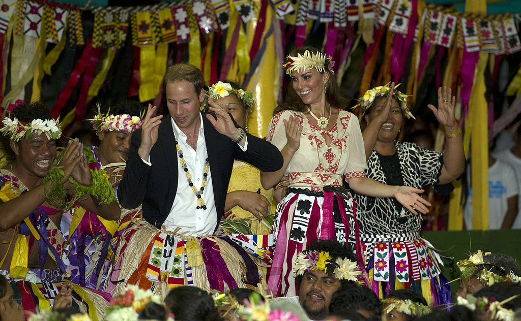 Kate Middleton smiled big at Prince William's dance moves in Tuvalu in September 2012.
Kate Middleton smiled big at Prince William's dance moves in Tuvalu in September 2012.