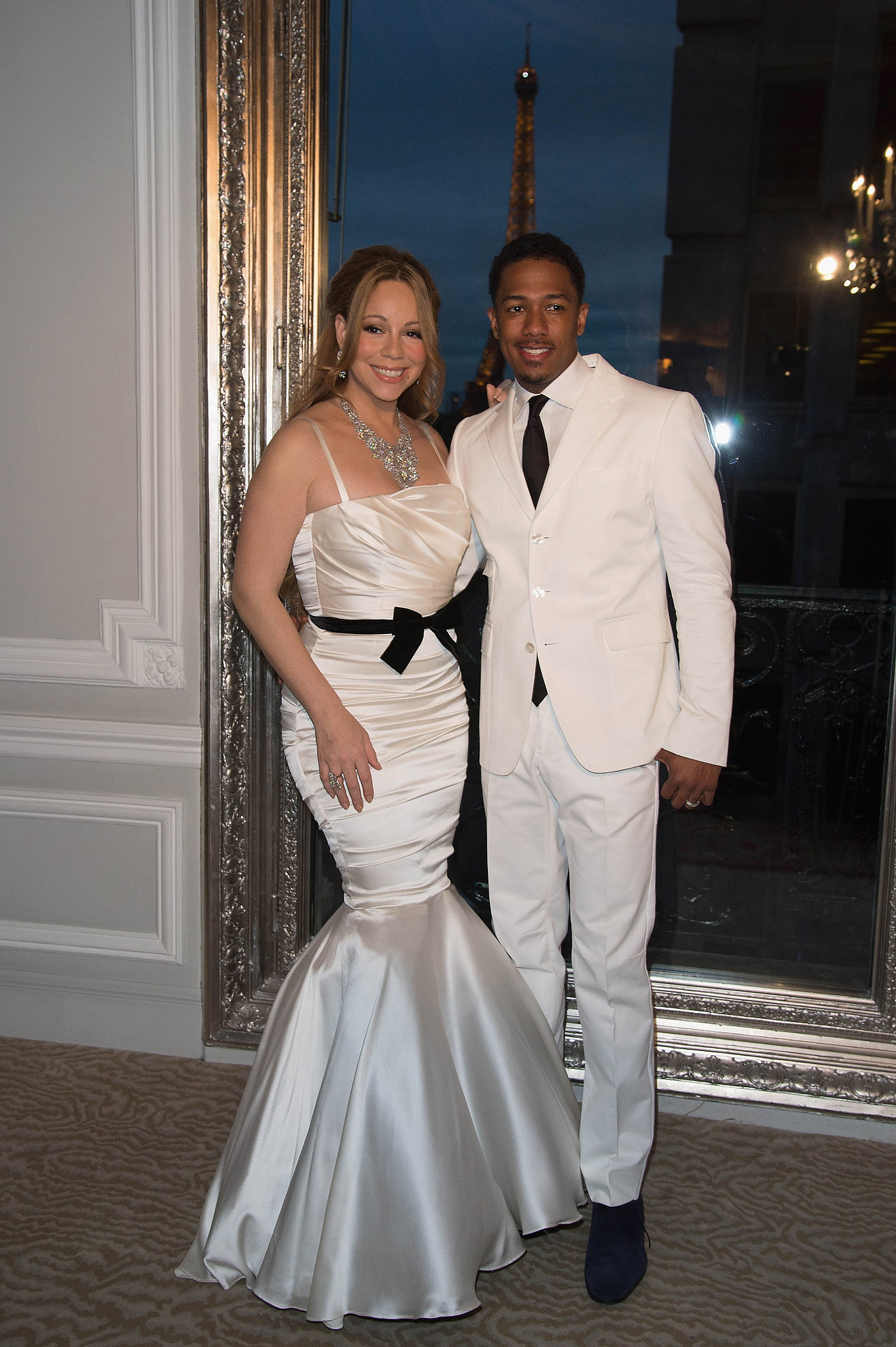 Mariah Carey and Nick Cannon dressed up once again as bride and groom