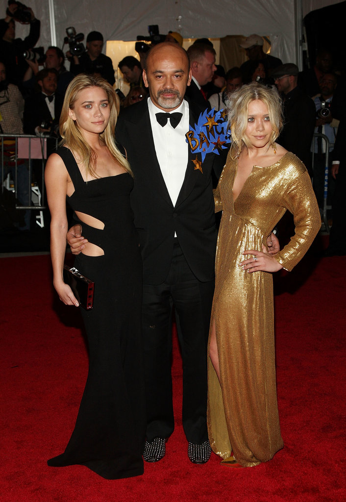 Twinning combo: The duo looked absolutely stunning in peekaboo Diane von Furstenberg gowns while posing next to Christian Louboutin on the 2008 Met Gala red carpet.
Ashley flaunted her fit figure in a black cutout gown.
Mary-Kate glowed in a gold sequined number, complete with plunging neckline and thigh-high slit.
Twinning combo: The duo looked absolutely stunning in peekaboo Diane von Furstenberg gowns while posing next to Christian Louboutin on the 2008 Met Gala red carpet.
Ashley flaunted her fit figure in a black cutout gown.
Mary-Kate glowed in a gold sequined number, complete with plunging neckline and thigh-high slit.