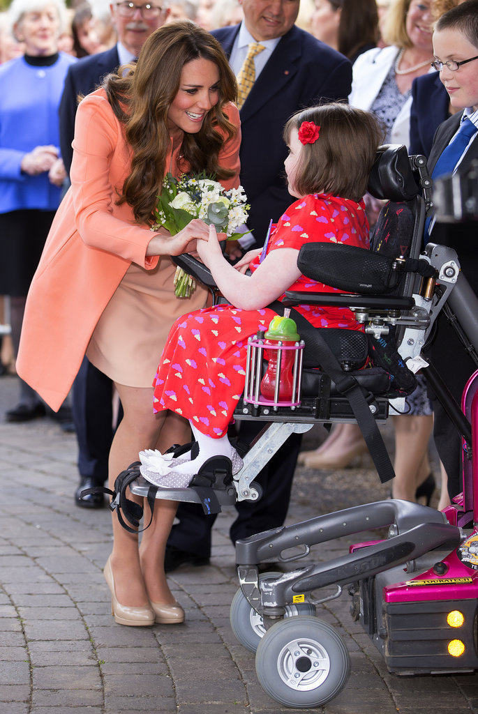 She celebrated her wedding anniversary in April 2013 by visiting the Naomi House Children's Hospice in Hampshire, England.
She celebrated her wedding anniversary in April 2013 by visiting the Naomi House Children's Hospice in Hampshire, England.