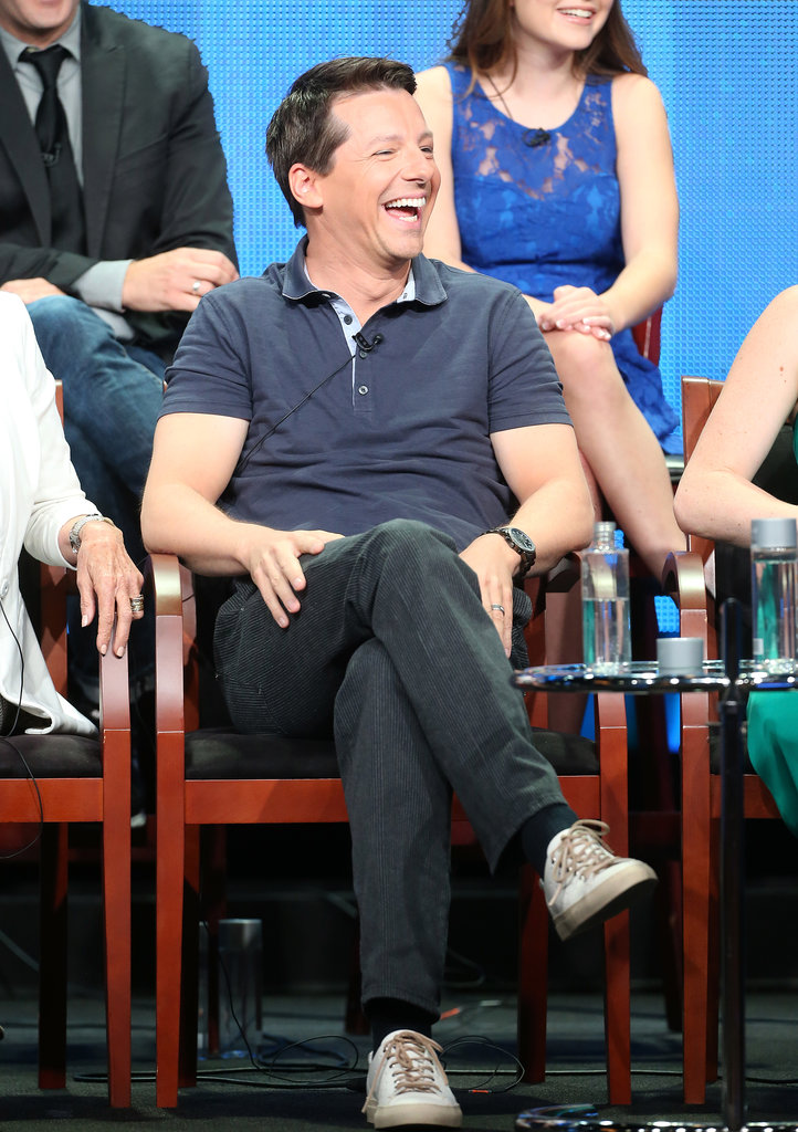 Sean Hayes was at the panel for Sean Saves the World.
Sean Hayes was at the panel for Sean Saves the World.