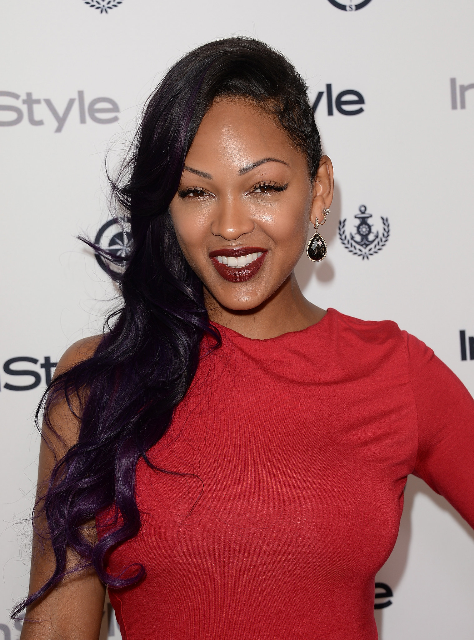 Actress Meagan Good showed off an edgy undercut, which she balanced