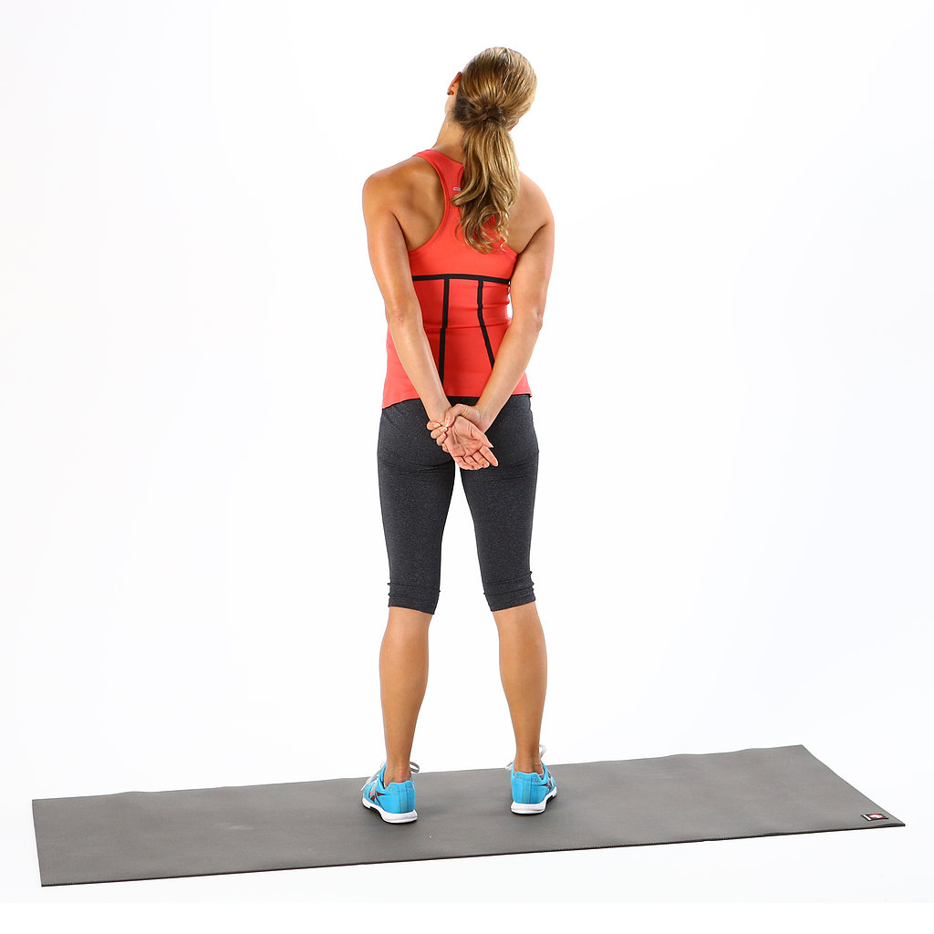 BehindtheBack Neck Stretch From Head to Toe The Ultimate Stretching Guide POPSUGAR Fitness