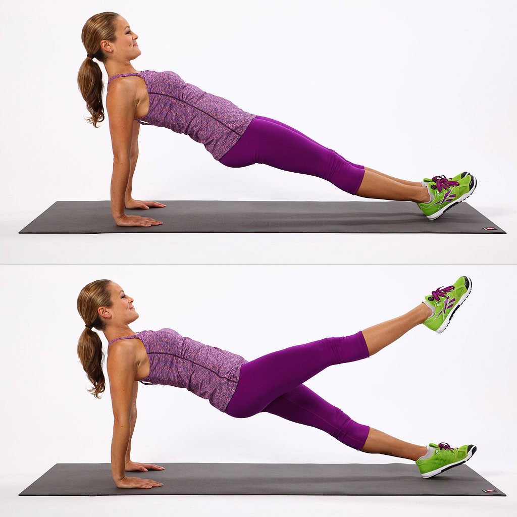 Reverse Plank With Leg Lift Tone Your Entire Body With This Move