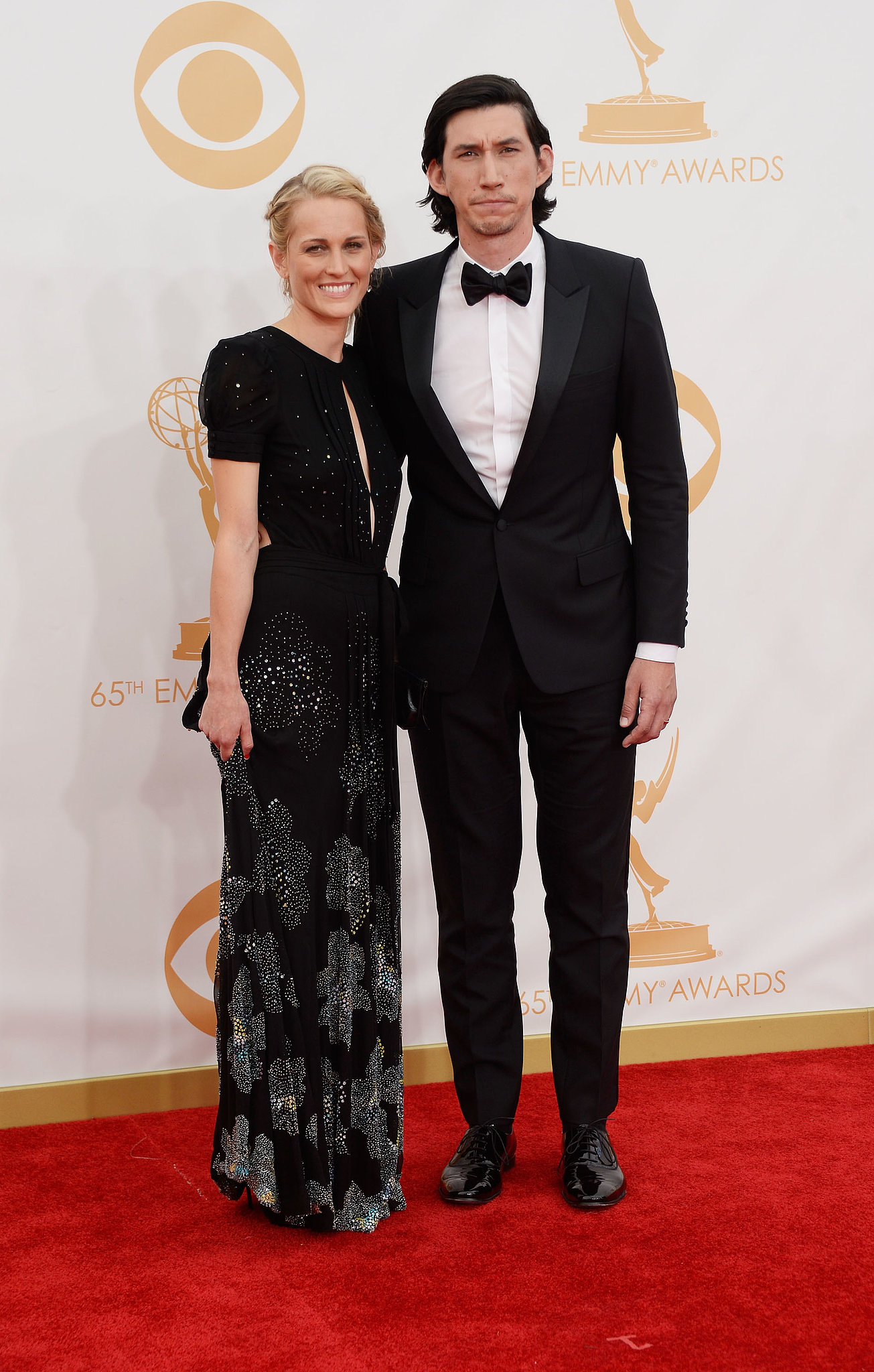 Girls star Adam Driver and Joanne Tucker hit the Emmys red carpet | These Cute Emmys ...
