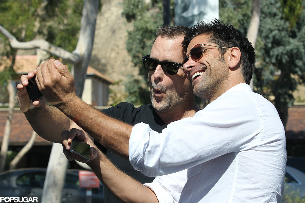 In September 2013, John Stamos and Dave Coulier took snaps together in LA.
In September 2013, John Stamos and Dave Coulier took snaps together in LA.