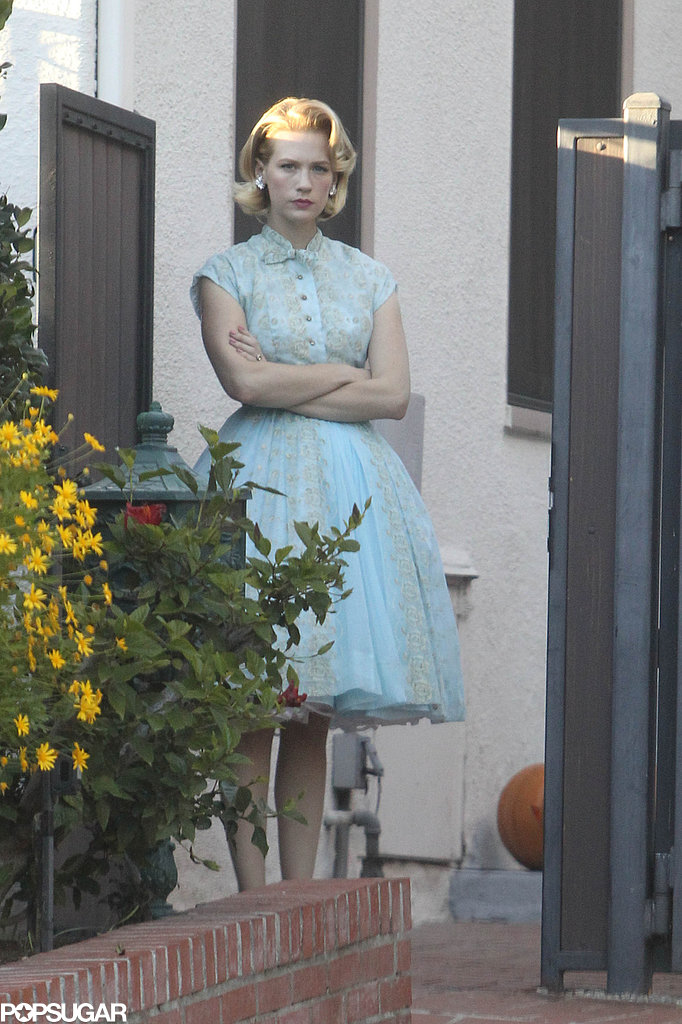 January Jones dressed up as Betty Draper for Halloween.
January Jones dressed up as Betty Draper for Halloween.