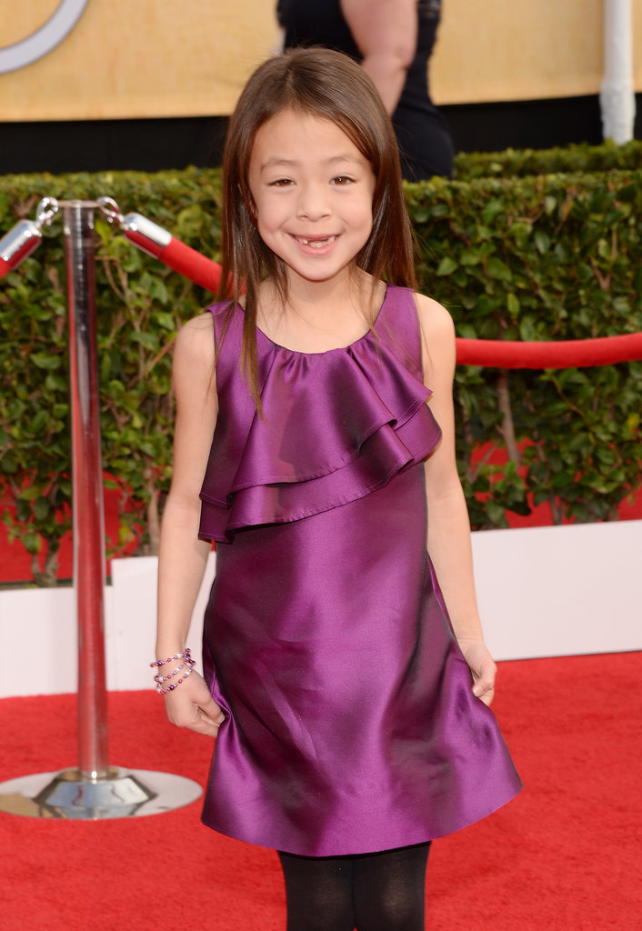Aubrey Anderson-Emmons smiled big for the cameras. | The Modern Family