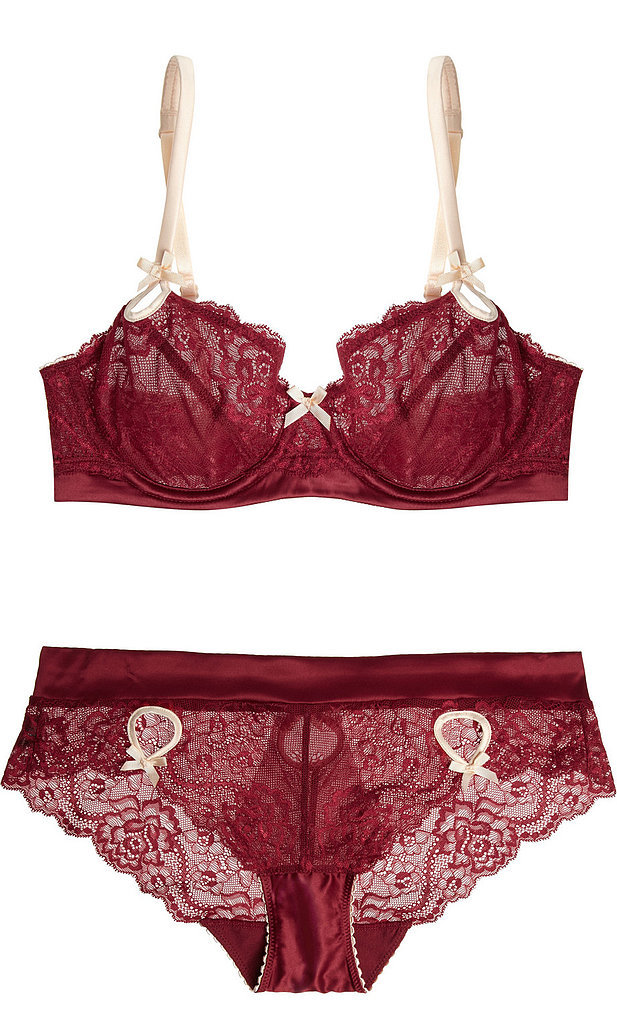 Elle Macpherson Red Exotic Plume Lace Lingerie Elle Macpherson Red Exotic Plume Lace Lingerie