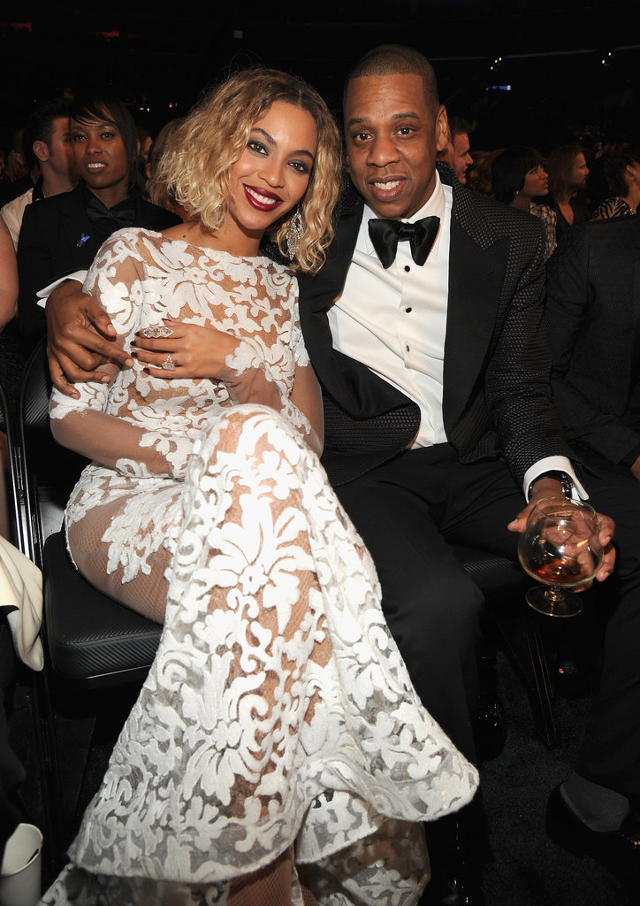 Jay Z and Beyoncé sat together during the Grammys.
Jay Z and Beyoncé sat together during the Grammys.