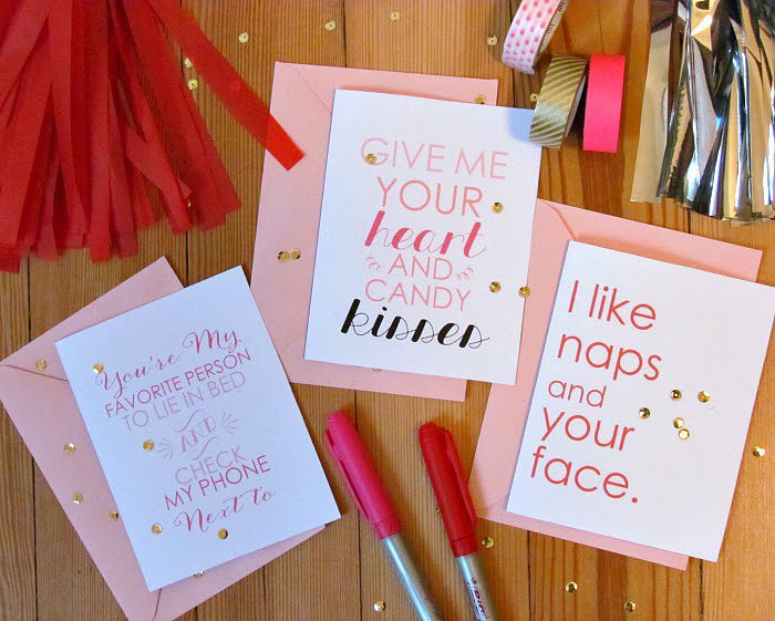 Cute Quotes Valentine's Printables | 50+ Free Valentine's Printable Cards That Aren't Corny ...