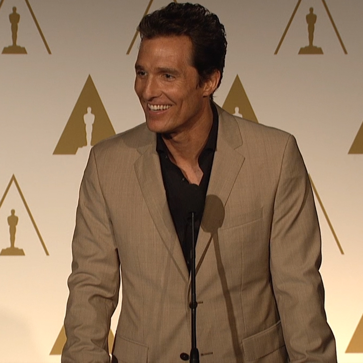 Matthew McConaughey Is "Already in Celebration Mode"