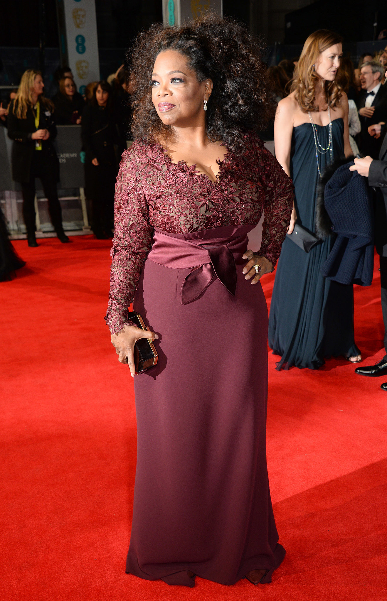 Oprah Winfrey on the 2014 BAFTA Red Carpet | London's Other Big Runway