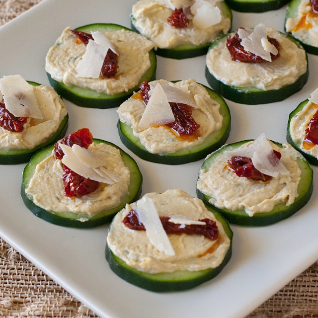 Hummus Sun Dried Tomato Bites Recipe Popsugar Food