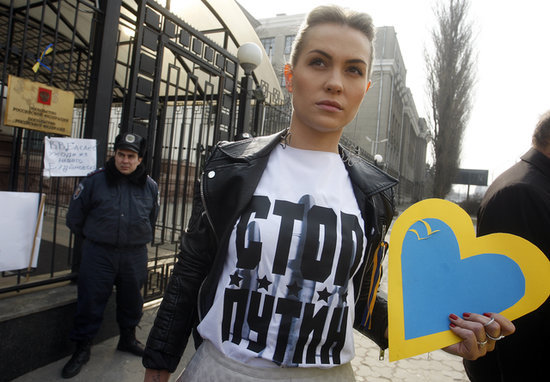 Following Yanukovych's departure, Russian troops reportedly entered the Crimean peninsula, where many ethnic Russians live. Soon, Putin allies in the region called for a vote on whether Crimea should leave Ukraine and join Russia. Ahead of the referendum, demonstrators came out in Kiev, the capital of Ukraine, as well as in Moscow, the Russian capital, to protest Russia's intervention in Crimea. Ahead of Sunday's vote, the EU and US also condemned it and called it illegitimate. Following Yanukovych's departure, Russian troops reportedly entered the Crimean peninsula, where many ethnic Russians live. Soon, Putin allies in the region called for a vote on whether Crimea should leave Ukraine and join Russia. Ahead of the referendum, demonstrators came out in Kiev, the capital of Ukraine, as well as in Moscow, the Russian capital, to protest Russia's intervention in Crimea. Ahead of Sunday's vote, the EU and US also condemned it and called it illegitimate.