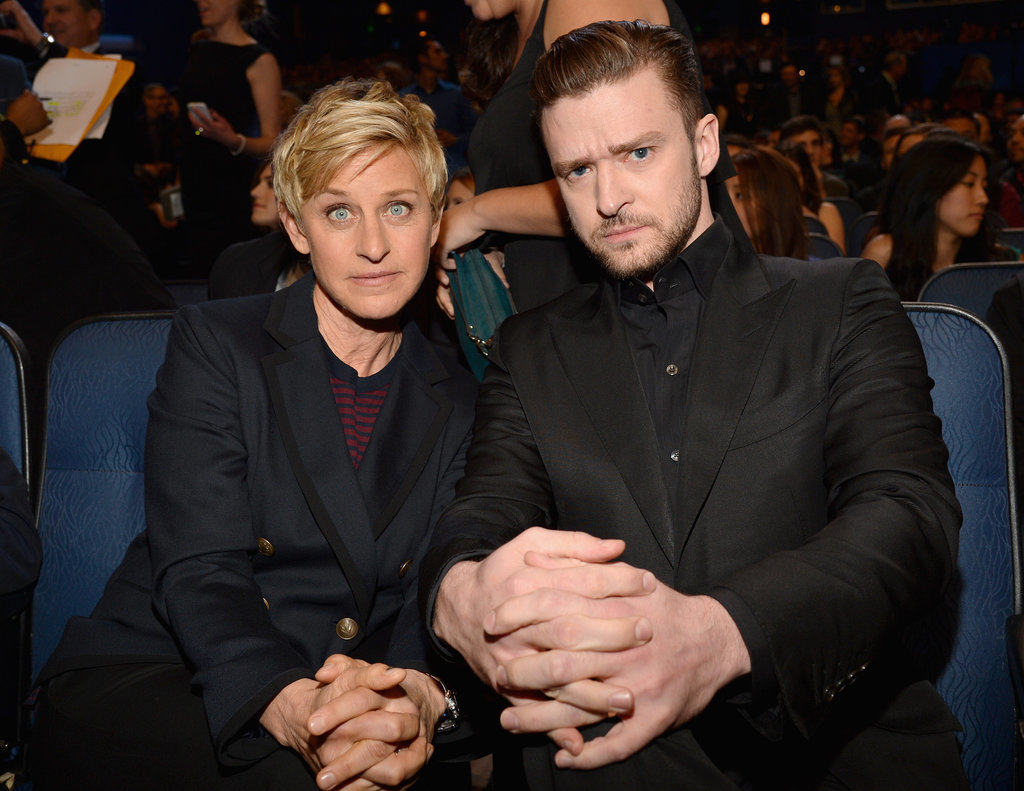 When he brought Ellen DeGeneres to the People's Choice Awards and they were hilarious. When he brought Ellen DeGeneres to the People's Choice Awards and they were hilarious.