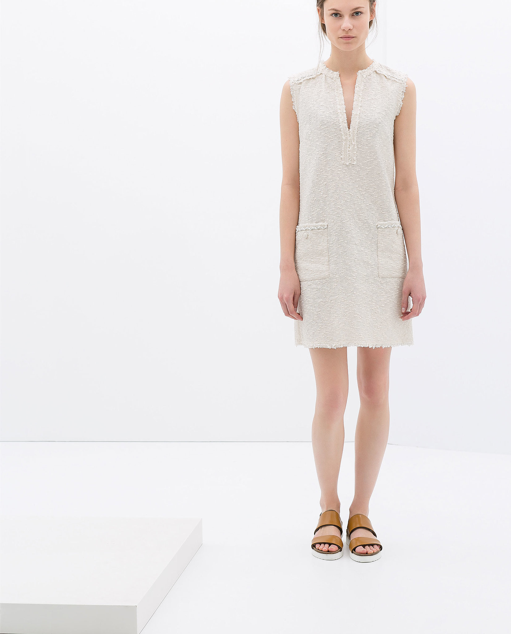 white outfit zara