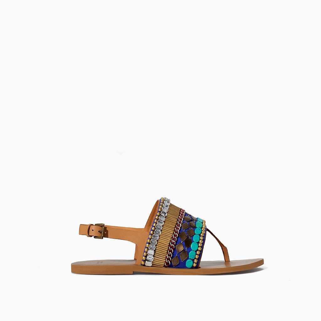 Zara Ethnic Flat Sandals Zara Ethnic Flat Sandals