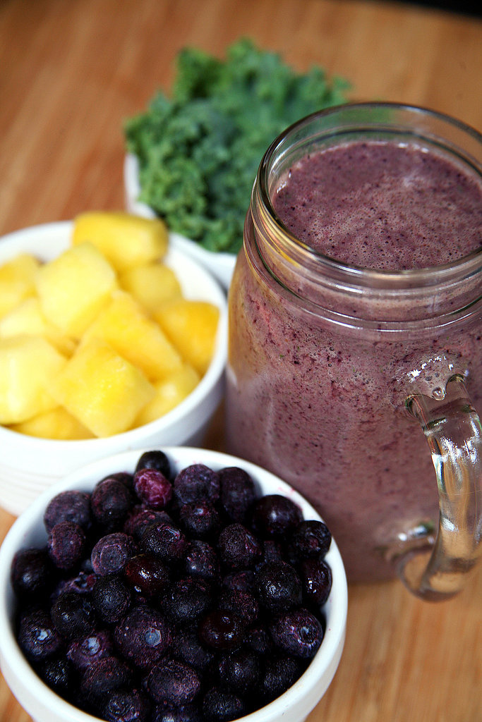 Pineapple Kale Blueberry Smoothie Pineapple Kale Blueberry Smoothie
