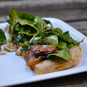 Fig, Prosciutto, Gorgonzola Pizza With Balasmic Arugula Fig, Prosciutto, Gorgonzola Pizza With Balasmic Arugula