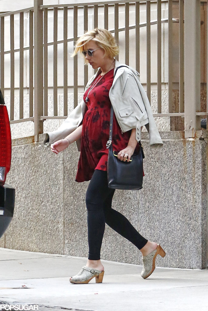 Pregnant Scarlett Johansson in NYC POPSUGAR Celebrity