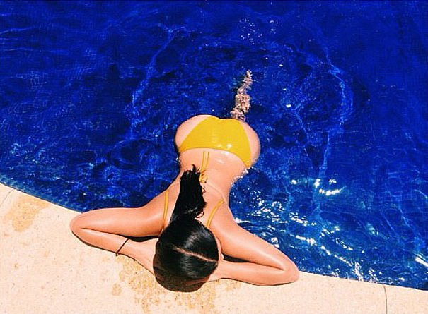 Kim Kardashian flaunted her backside while swimming in Mexico.
Source: Instagram user kimkardashian
Kim Kardashian flaunted her backside while swimming in Mexico.
Source: Instagram user kimkardashian