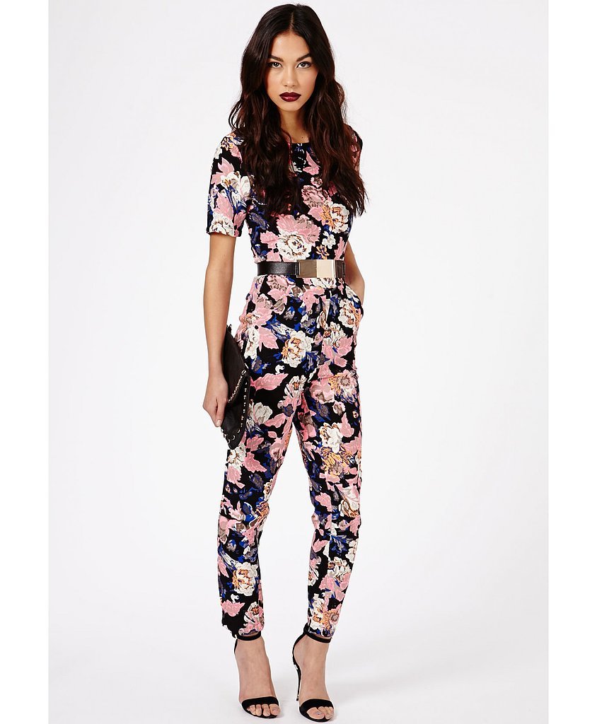 Missguided Keiko Floral Jumpsuit Missguided Keiko Floral Jumpsuit