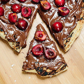 Grilled Nutella and Cherry Pizza Grilled Nutella and Cherry Pizza