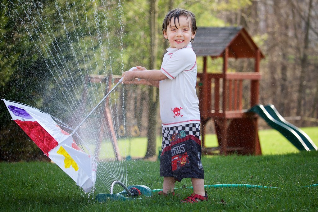 Splash in the Sprinklers Splash in the Sprinklers