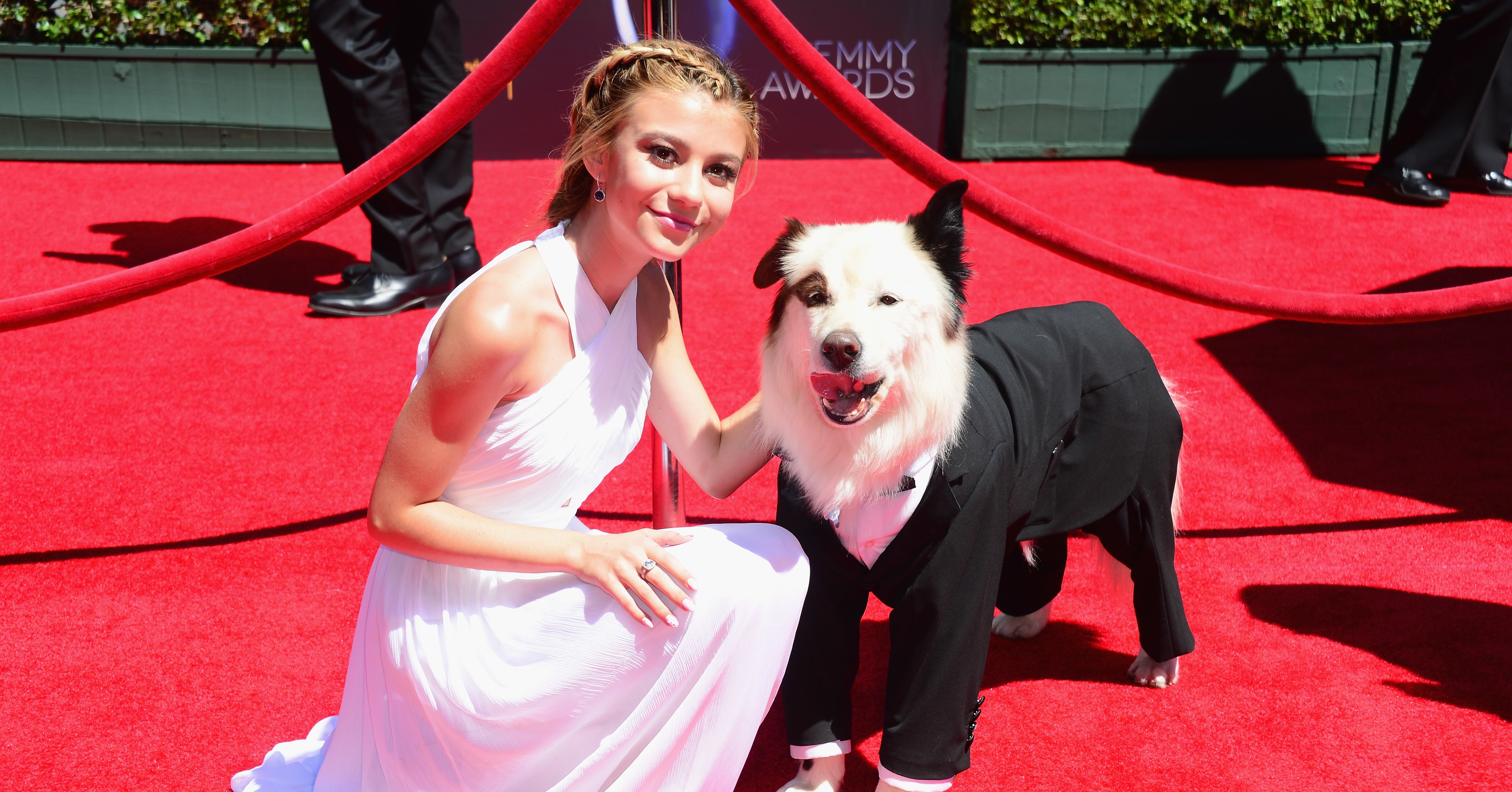 Best buddies! Genevieve Hannelius brought her Dog With a Blog costar