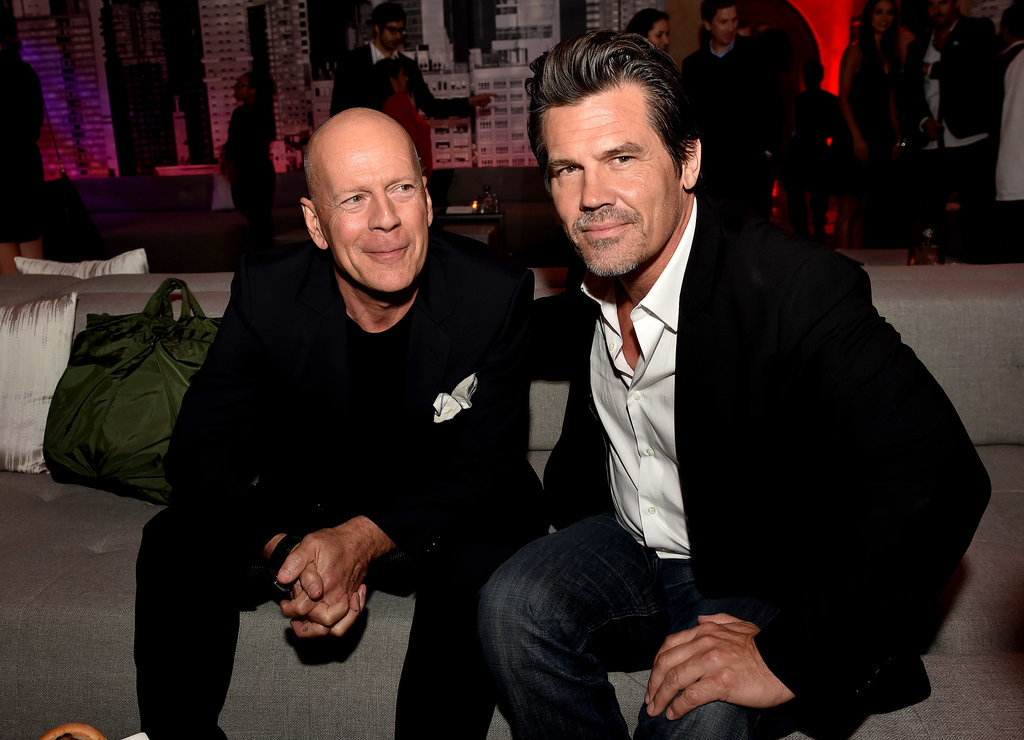 Bruce Willis and Josh Brolin were a handsome pair of pals at the Sin City: A Dame to Kill For premiere afterparty in LA on Tuesday.
Bruce Willis and Josh Brolin were a handsome pair of pals at the Sin City: A Dame to Kill For premiere afterparty in LA on Tuesday.