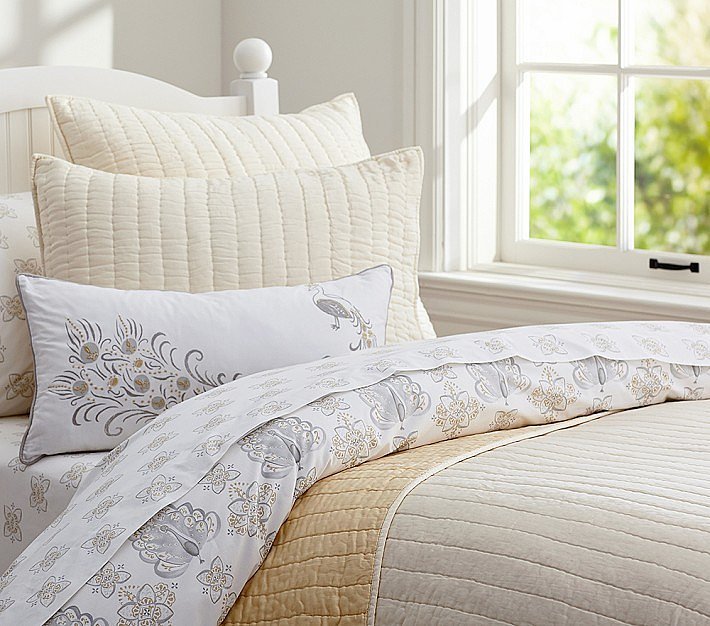 Silk Channel Quilted Bedding Silk Channel Quilted Bedding