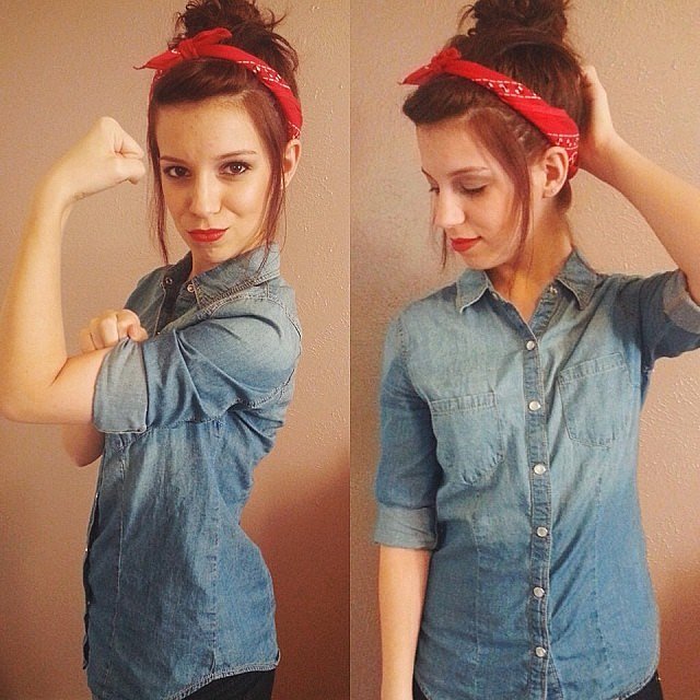 Rosie the Riveter | 70 Mind-Blowing DIY Halloween Costumes For Women